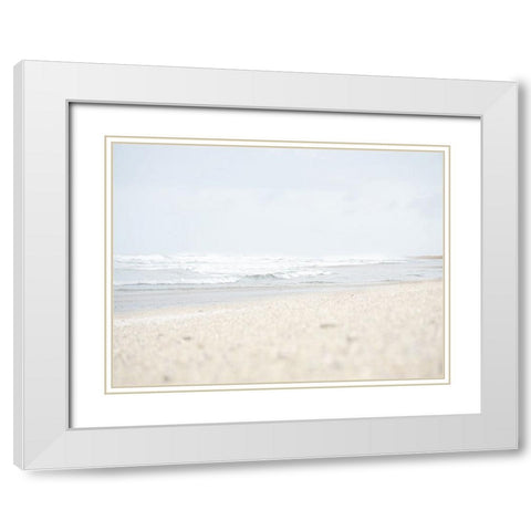 Rocky Shore 2 White Modern Wood Framed Art Print with Double Matting by Straatsma, Leah