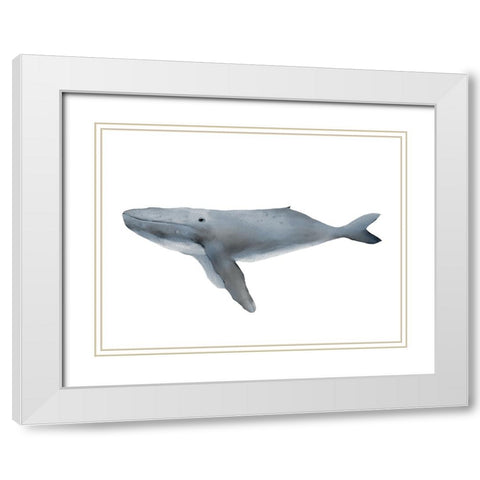 Humpback White Modern Wood Framed Art Print with Double Matting by Straatsma, Leah