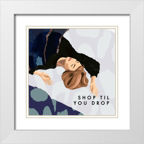 Shop Drop White Modern Wood Framed Art Print with Double Matting by Straatsma, Leah