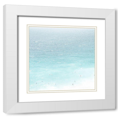 Ocean Life 1 White Modern Wood Framed Art Print with Double Matting by Straatsma, Leah