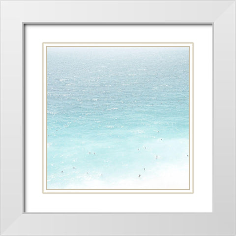 Ocean Life 1 White Modern Wood Framed Art Print with Double Matting by Straatsma, Leah