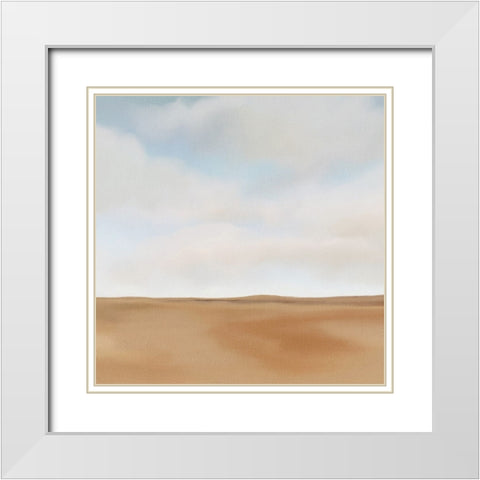 Wheat Fields White Modern Wood Framed Art Print with Double Matting by Straatsma, Leah