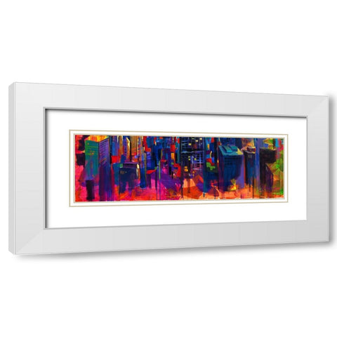Power Bank 2 White Modern Wood Framed Art Print with Double Matting by Holzner, Renate