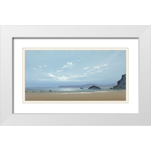 Ebb Tide 1 White Modern Wood Framed Art Print with Double Matting by Lee, Spencer