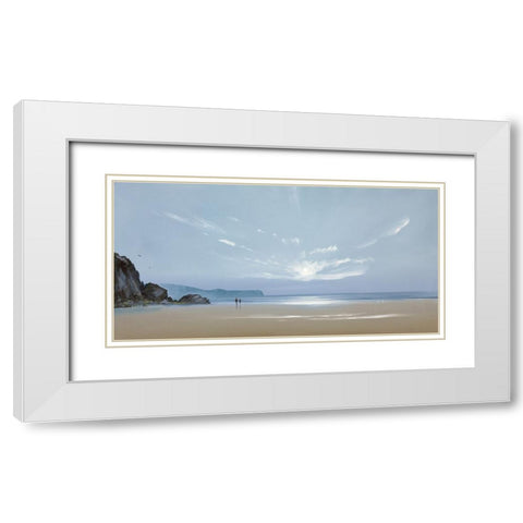 Ebb Tide 2 White Modern Wood Framed Art Print with Double Matting by Lee, Spencer
