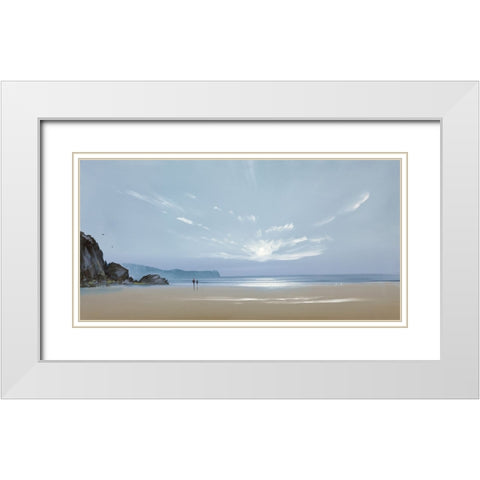Ebb Tide 2 White Modern Wood Framed Art Print with Double Matting by Lee, Spencer
