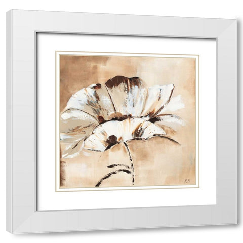 Cocoa Beauty 1Florenti White Modern Wood Framed Art Print with Double Matting by May