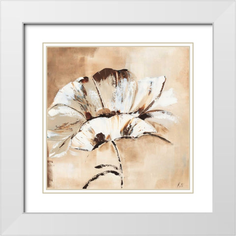Cocoa Beauty 1Florenti White Modern Wood Framed Art Print with Double Matting by May