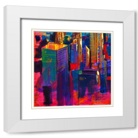 Affective Art 2 White Modern Wood Framed Art Print with Double Matting by Holzner, Renate