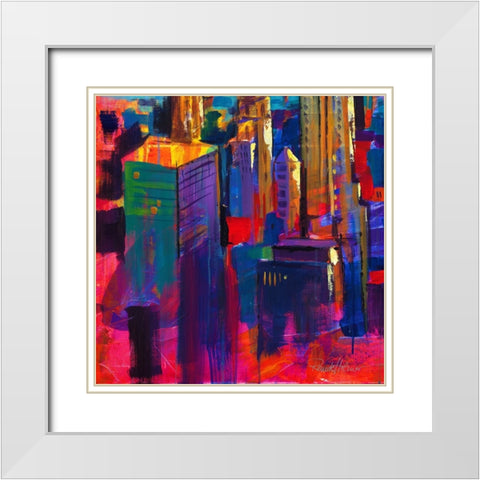 Affective Art 2 White Modern Wood Framed Art Print with Double Matting by Holzner, Renate