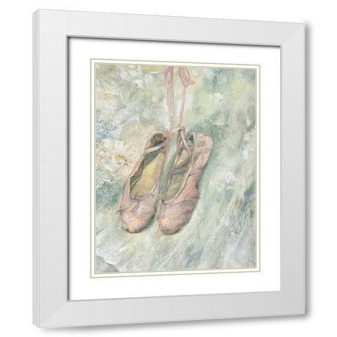 Ready To Dance 82566 White Modern Wood Framed Art Print with Double Matting by May