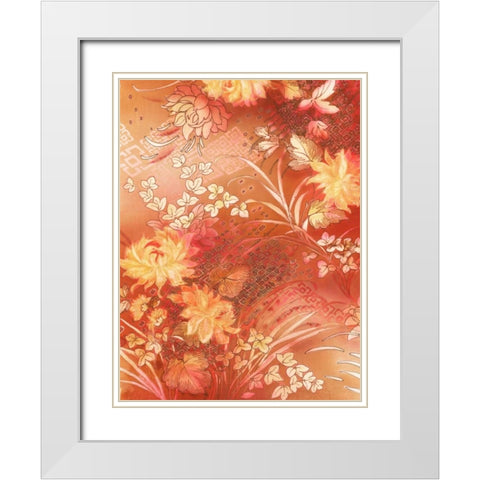Citrus Collage 5 White Modern Wood Framed Art Print with Double Matting by May