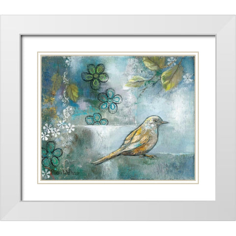 Fly Into Tomorrow 1 White Modern Wood Framed Art Print with Double Matting by May