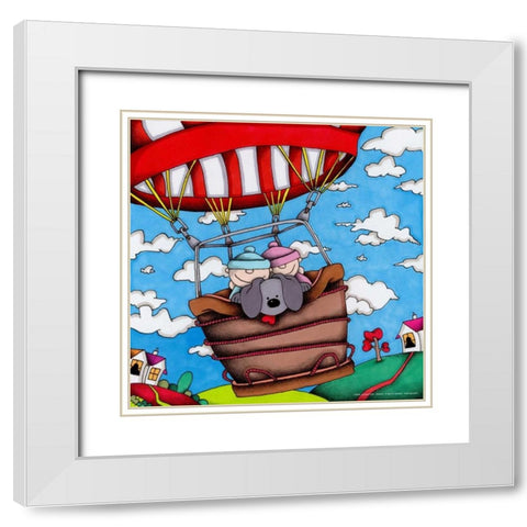 Adobe Photoshop PDF White Modern Wood Framed Art Print with Double Matting by May