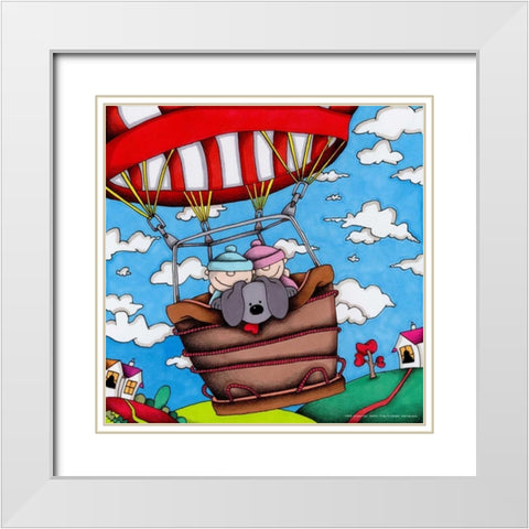 Adobe Photoshop PDF White Modern Wood Framed Art Print with Double Matting by May