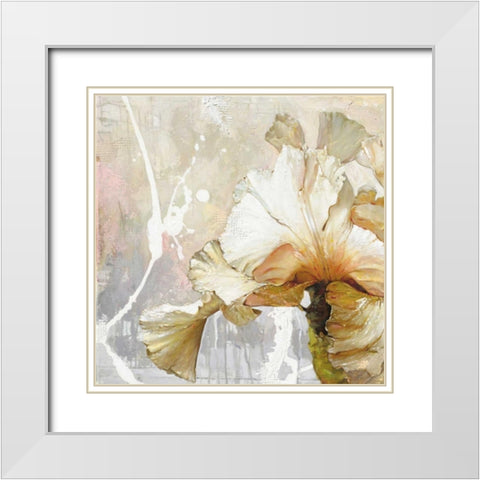 Touch Of Elegance White Modern Wood Framed Art Print with Double Matting by May