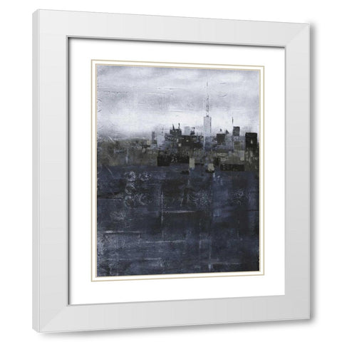 Steal City White Modern Wood Framed Art Print with Double Matting by May