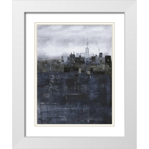 Steal City White Modern Wood Framed Art Print with Double Matting by May