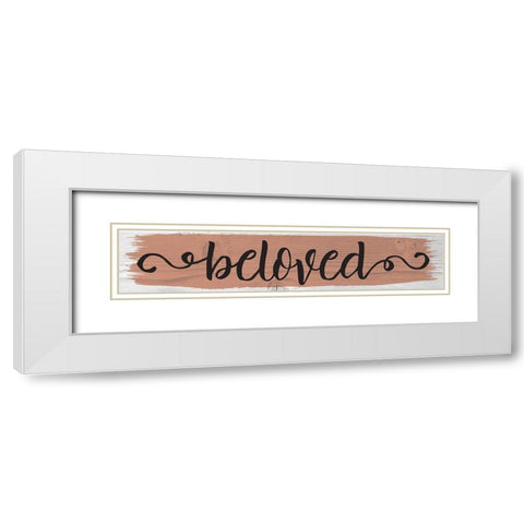 Curly Cue Color Signs 2 White Modern Wood Framed Art Print with Double Matting by Hogan, Melody