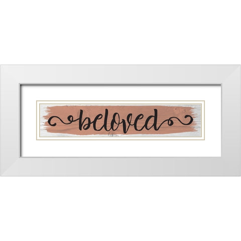 Curly Cue Color Signs 2 White Modern Wood Framed Art Print with Double Matting by Hogan, Melody