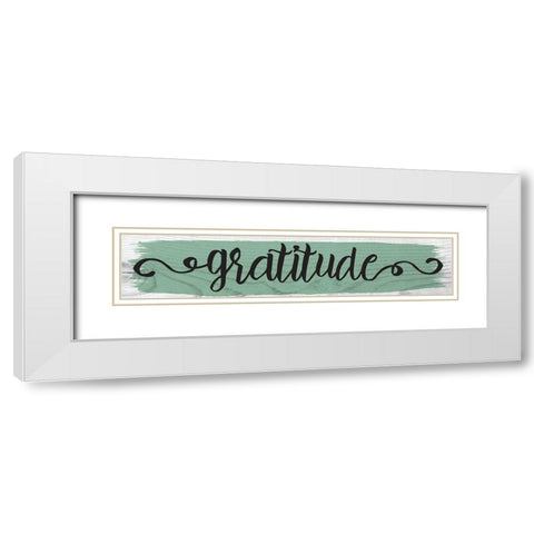 Curly Cue Signs 8 White Modern Wood Framed Art Print with Double Matting by Hogan, Melody