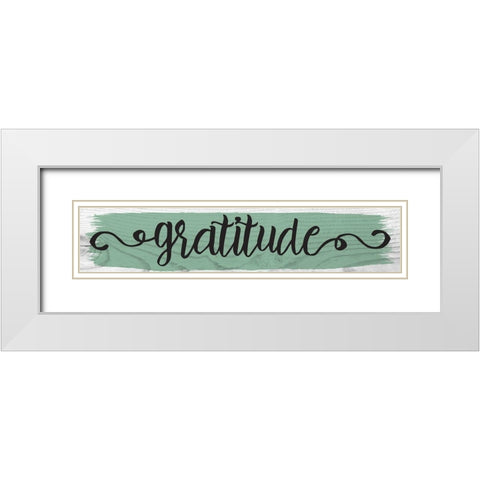 Curly Cue Signs 8 White Modern Wood Framed Art Print with Double Matting by Hogan, Melody