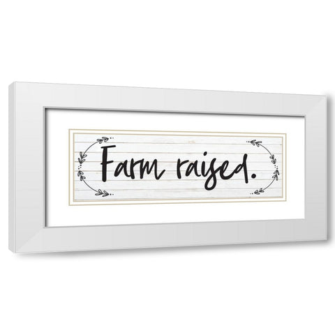 Farm Raised 3 White Modern Wood Framed Art Print with Double Matting by Hogan, Melody