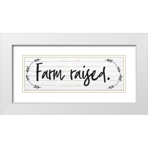 Farm Raised 3 White Modern Wood Framed Art Print with Double Matting by Hogan, Melody