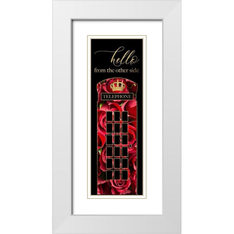 London Glam 6 White Modern Wood Framed Art Print with Double Matting by Hogan, Melody