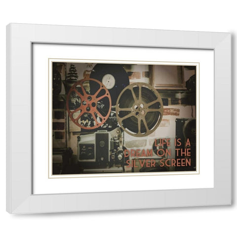 Silver Screen Cinema Pair 1 White Modern Wood Framed Art Print with Double Matting by Hogan, Melody