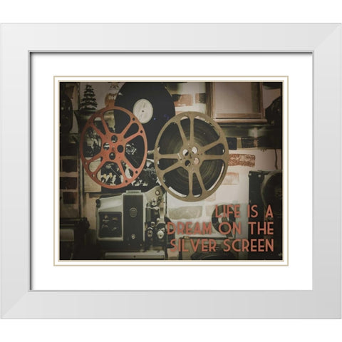 Silver Screen Cinema Pair 1 White Modern Wood Framed Art Print with Double Matting by Hogan, Melody