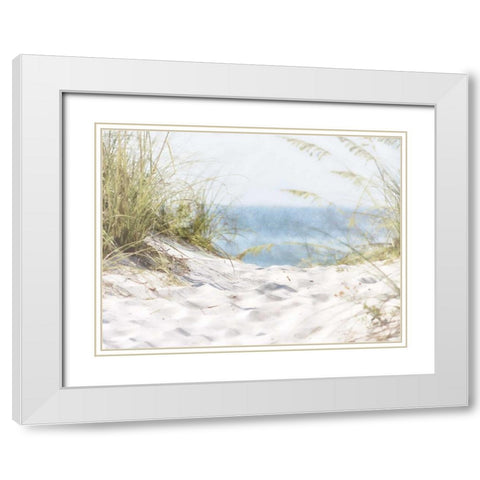 Coastal Photograpy Textured White Modern Wood Framed Art Print with Double Matting by Hogan, Melody