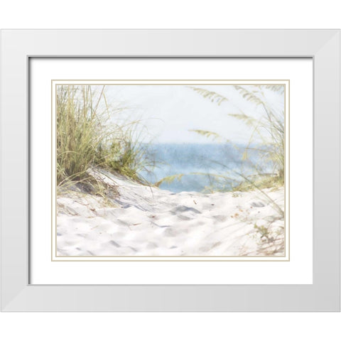 Coastal Photograpy Textured White Modern Wood Framed Art Print with Double Matting by Hogan, Melody