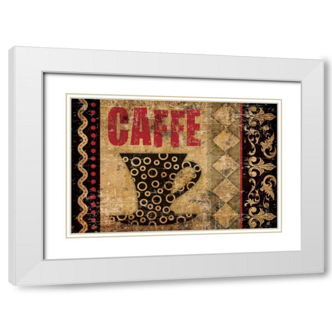 Caffe Fabuloso 2 White Modern Wood Framed Art Print with Double Matting by Hogan, Melody