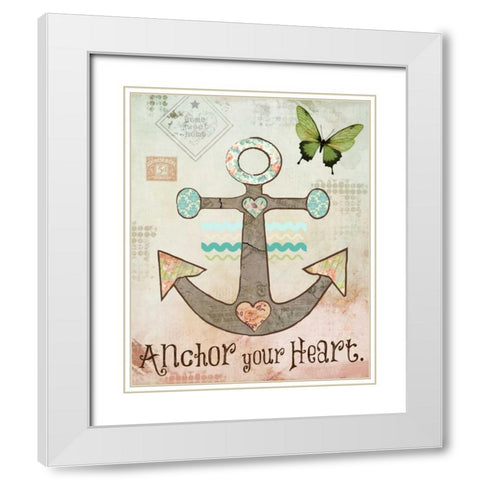 Vintage Sea 3 White Modern Wood Framed Art Print with Double Matting by Hogan, Melody