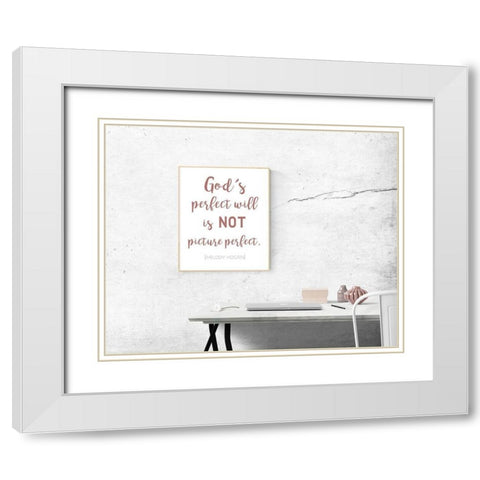 Picture Perfect White Modern Wood Framed Art Print with Double Matting by Hogan, Melody