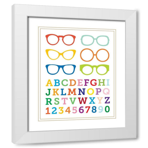 Serious Reading 2 White Modern Wood Framed Art Print with Double Matting by Hogan, Melody