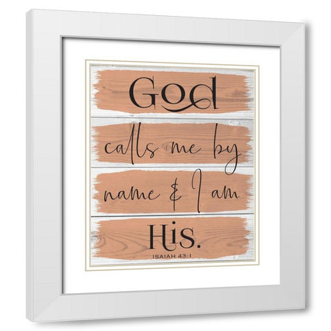 God Wood Panels 3 White Modern Wood Framed Art Print with Double Matting by Hogan, Melody