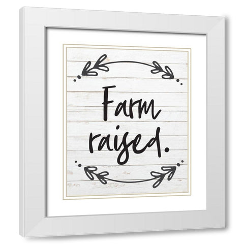 Farm Raised 5 White Modern Wood Framed Art Print with Double Matting by Hogan, Melody