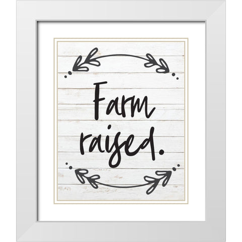 Farm Raised 5 White Modern Wood Framed Art Print with Double Matting by Hogan, Melody