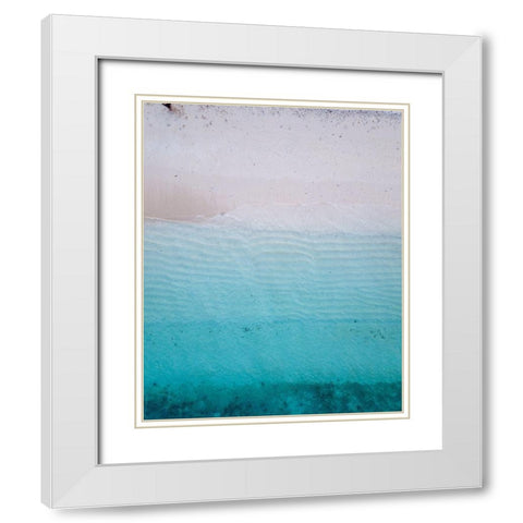By the Sea 1 White Modern Wood Framed Art Print with Double Matting by Hogan, Melody