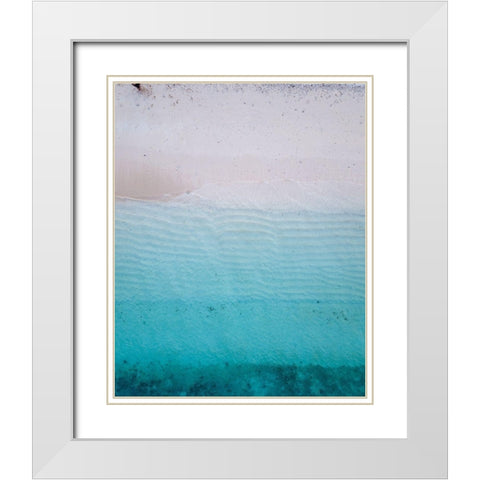 By the Sea 1 White Modern Wood Framed Art Print with Double Matting by Hogan, Melody
