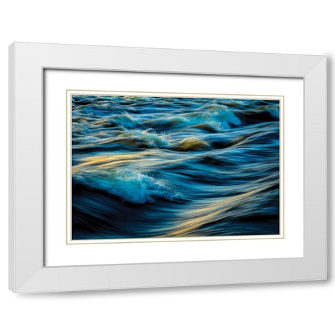 By the Sea 4 White Modern Wood Framed Art Print with Double Matting by Hogan, Melody