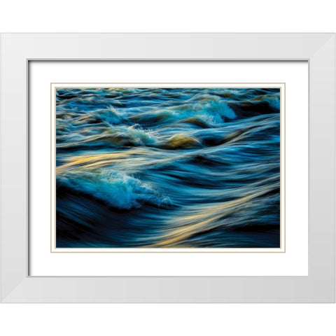By the Sea 4 White Modern Wood Framed Art Print with Double Matting by Hogan, Melody
