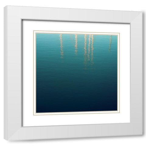 By the Sea 2 White Modern Wood Framed Art Print with Double Matting by Hogan, Melody