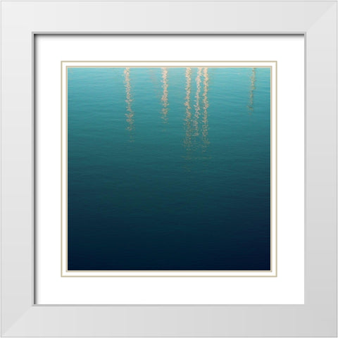 By the Sea 2 White Modern Wood Framed Art Print with Double Matting by Hogan, Melody