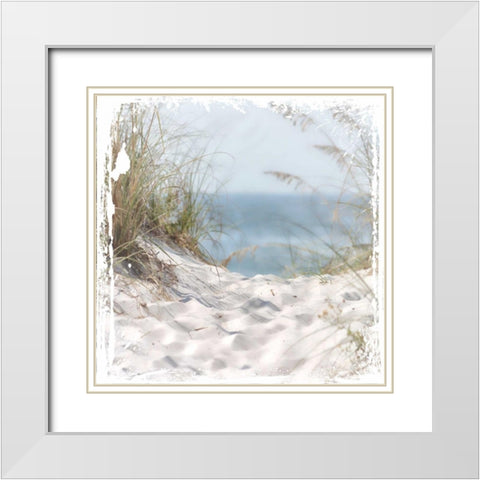 Sand Mountains White Modern Wood Framed Art Print with Double Matting by Hogan, Melody