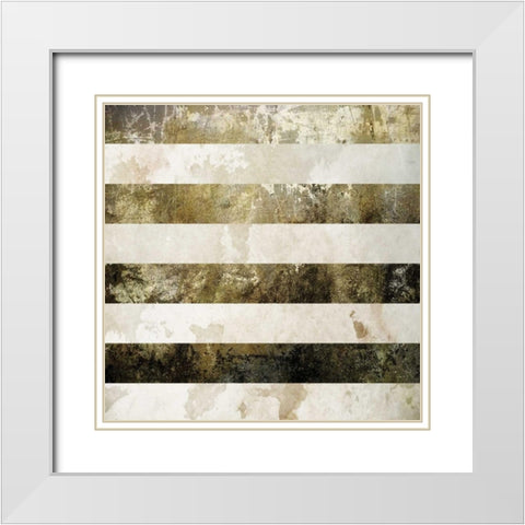 Sparkle White Modern Wood Framed Art Print with Double Matting by Hogan, Melody