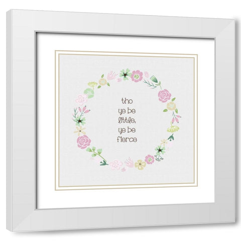 Baby Blush 2 Texture White Modern Wood Framed Art Print with Double Matting by Hogan, Melody