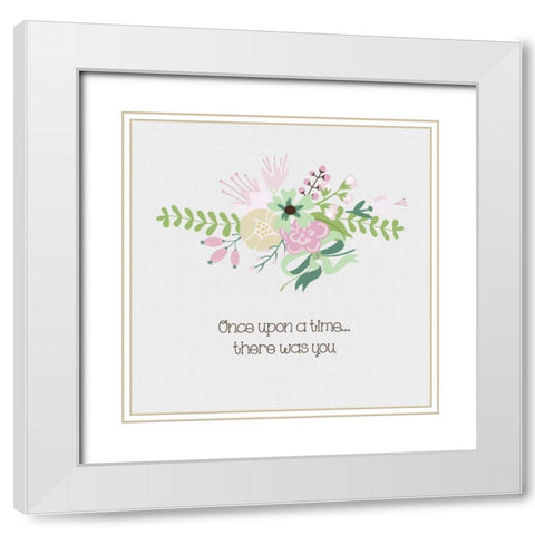 Baby Time 2 White Modern Wood Framed Art Print with Double Matting by Hogan, Melody